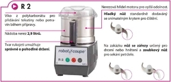 ROBOTCOUPE KUTR STOLNÍ R 2 B - NÁDOBA POLYKARBONÁT