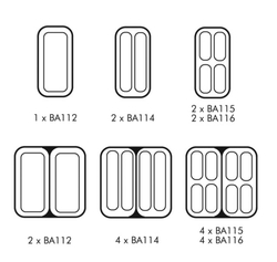 KOŠ NA TĚSTOVINY 1/4 R/H PRO PB33 a PB66