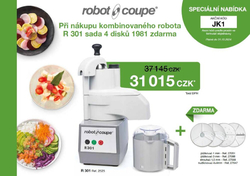 ROBOTCOUPE ROBOT KOMBINOVANÝ R 301 D + SADA DISKŮ 1981 ZDARMA