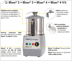 ROBOTCOUPE BLIXER STOLNÍ 4 A, 400V 2 RYCHLOSTI