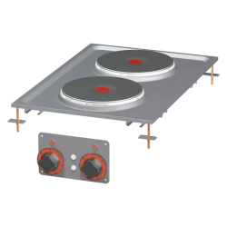 RM GASTRO Sporák drop-in elektrická 2x drop-in plotýnka 400 V | RM - PCD-64ET