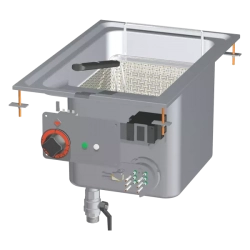 RM GASTRO Fritéza drop-in elektrická 0,75 kW/l, 18 l 400 V | RM - F18D-64ET