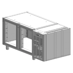 RM GASTRO Korpus stolů SCH 2D chladicí nerez | RM - SCH 2 KOR