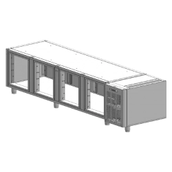 RM GASTRO Korpus stolů SCH 4D chladicí nerez | RM - SCH 4 KOR